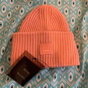 ACNE Studios - Pink Pansy Face Beanie